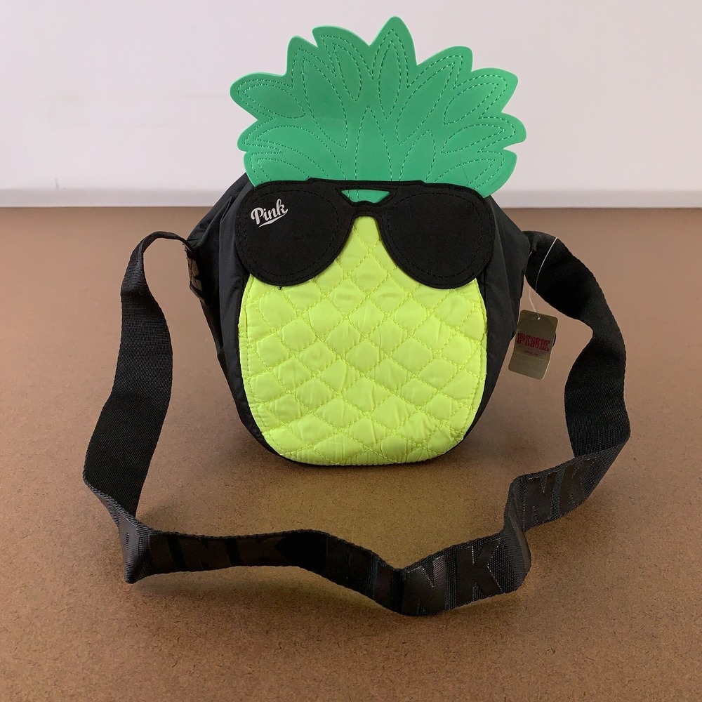 PINK Victoria's Secret Women's Small Pineapple Beach Cooler Shoulder Bag NWT
